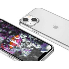 Lopard Apple iPhone 13 Mini Kılıf Darbe Emici Renkli Kenar Şeffaf Sert Silikon Pixel Kapak Gümüş