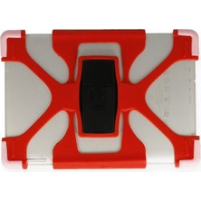 Universal 6.8 Kılıf Akrobat Tablet Silikon - Kırmızı
