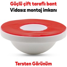 Nzb Silikon Kapı Stoperi Tamponu Yapışkanlı Beyaz Kapı Kolu Stopu Sessiz Stop