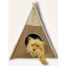 Kemique Tepee Twentyone Köpek Evi, Köpek Barınağı, Köpek Çadırı, Minderli Köpek Yatağı