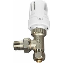E.C.A Yeni tip Termostatik Vana Pex Trv4 Termostatık Vana Köşe Tip 1/2