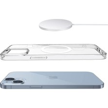 Demir İletişim iPhone Için Koruyucu Kılıf, Mag-Safe ile Uyumlu, Çizilmez, Kaymaz, Klasik Tarz, Şeffaf