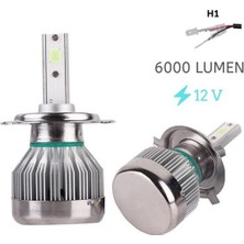 Space LED Far Ampulü H1-3500LMX2-30W-12V Buz Mavisi / LAAM700