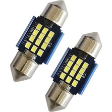 Space Dekoratif LED Ampul 12SMD Canbus 31MM Sofit Ampul Beyaz/ LAAM868