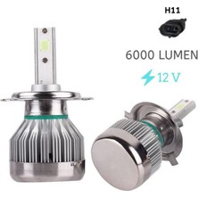 Space LED Far Ampulü H11-3500LMX2-30W-12V Buz Mavisi / LAAM705