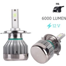 Space LED Far Ampulü H4-3500LMX2-30W-12V Buz Mavisi / LAAM707