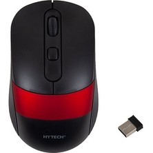 Mouse Kablosuz 1600 Dpı 2.4ghz Optik Sensörlü 10 Metre Uzaklık Siyah/kırmızı USB Mouse Hytech HY-M96