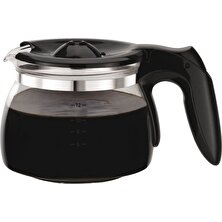 Tefal CM340811 Kompakt Filtre Kahve Makinesi 6 Bardak Sürahi Damlatmaz Cam Sıcak Tutma Siyah