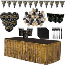 Öfn Aksesuar Yetişkn Lüksdoğum Günü Seti Gold