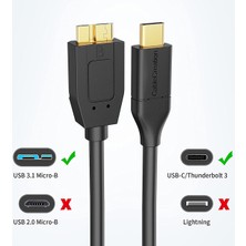 Cablecreation CC0015 Type-C USB 3.1 Kablo 1.2m