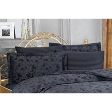 Finezza Rita Bambu Jakar Kumaş Füme Ikili Oksford 60X80 cm Yastık Kılıfı - 1332
