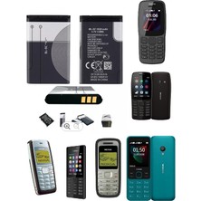 Jaxel Tuşlu Cep Telefonlarına Uyumlu Nokia 1020 Mah. Batarya Pil 112/210/150/215/216/1100/106