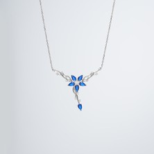 Essare 925 Ayar Gümüş Sarmaşıklı Nergis Çiçeği Kadın Kolye