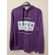 Moda Ceylin Kapişonlu Baskılı Sweatshirt