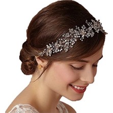 Bba New Trend Gelin Saç Aksesuarı,gelin Saç Tokası, Taç Inci Toka