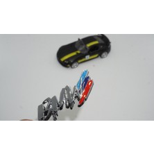 DK Tuning Bmw Logo Yeni Nesil Krom Metal 3m 3D Çamurluk Yanı Logo Yazı Orjinal Ürün