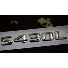 DK Tuning S430L Bagaj Krom Metal 3m 3D Yazı Logo