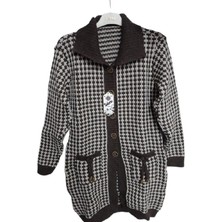 El&Ma Kadın Siyah Cepli Düğmeli  Hırka