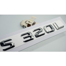 DK Tuning S320L Bagaj Krom Metal 3m 3D Yazı Logo