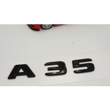 DK Tuning A 35 Bagaj Parlak Siyah Abs 3m 3D Yazı Logo
