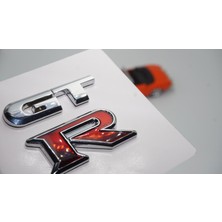 DK Tuning Nissan Gtr Bagaj 3m 3D Krom Metal Logo Amblem