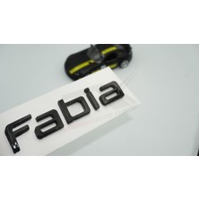 DK Tuning Skoda Fabia Bagaj Parlak Siyah Abs 3m 3D Yazı Logo Amblem