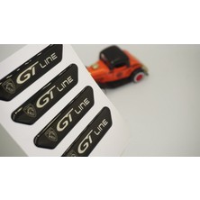 DK Tuning Peugeot Gt Line Logo Kapı Kenarı Koruma Metalize Damla Desen 3m Band