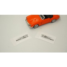 DK Tuning Peugeot Sport Lion Logo Damla Silikon Çamurluk Yanı Logo Arma Amblem Seti Yeni Stil