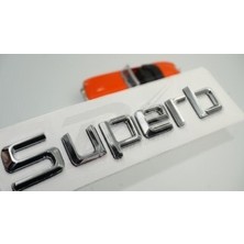 DK Tuning Skoda Superb Yeni Nesil Bagaj Krom Abs 3m 3D Yazı Logo Amblem