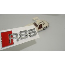 DK Tuning Audi Rs5 Bagaj Krom Abs 3m 3D Yazı Logo Amblem Orjinal Ürün