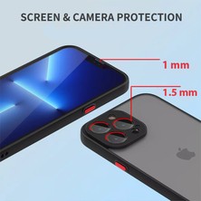 Dexmon Apple iPhone 13 Pro Kılıf 3D Kamera Korumalı Parmak Izi ve Leke Yapmaz Matte Smoke Case