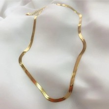 Uv Stylish Gold Italyan Zincir Altın Renkli Çelik Kolye