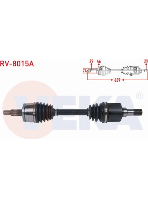 Otoco Land Rover Dıscovery Iıı 2.7 V6 Tdı A-T 04-10 Komple Aks Sol Ön Absli 46 Dış Uzunluk 639MM LR072069