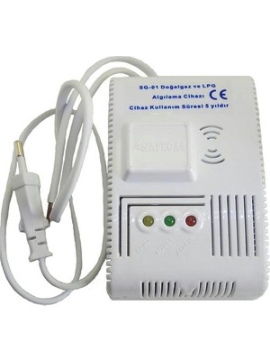 Safegas Sg-01 Doğalgaz ve Lpg Alarm Gaz Dedektörü