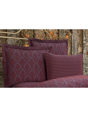 Finezza Monaco Bambu Jakar Kumaş Bordo Ikili Oksford 60X80 cm Yastık KILIFI-1323