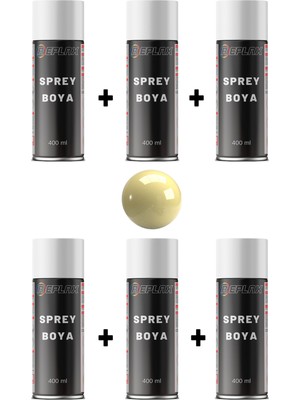 Replax 6 Adet Ral 1015 Fil Dişi Beji Sprey Boya 400 Ml