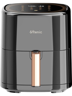 Ultenic K10 Sıcak Hava Fritözü, Ultenic Yağsız Fritöz, 5l Hava Fritözü Dokunmatik LED Ekran Zamanlayıcı/patates Kızartması/pizza Için Ön Isıtma, 1500 W