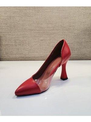 New Angel Zenne Stiletto Ayakkabı Kırmızı