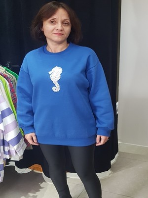 MZR Collection Denizatı Işlemeli Sweatshirt