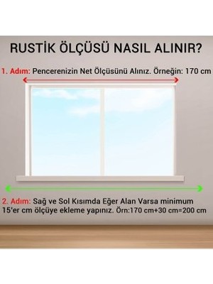 Mge Home Raylı Ahşap Rustik Perde Askısı