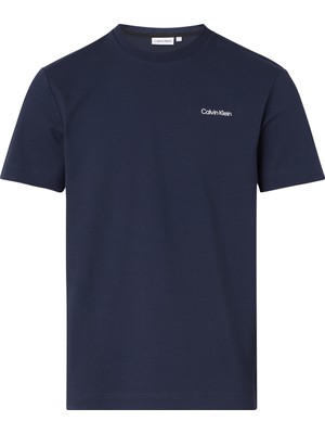 Calvin Klein Bisiklet Yaka Mavi Erkek T-Shirt K10K109894DW4