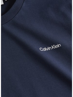 Calvin Klein Bisiklet Yaka Mavi Erkek T-Shirt K10K109894DW4