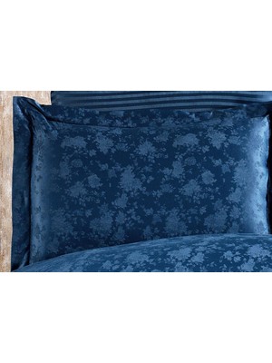 Finezza Rita Bambu Jakar Kumaş Indigo Ikili Oksford 60X80 cm Yastık Kılıfı -1333