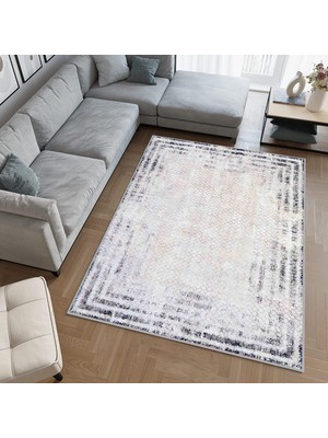 Rovigo Home Dijital Baskı Yıkanabilir Kaymaz Taban Salon Halısı RVG0494