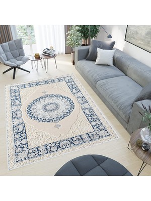 Rovigo Home Dijital Baskı Yıkanabilir Kaymaz Taban Salon Halısı RVG0519
