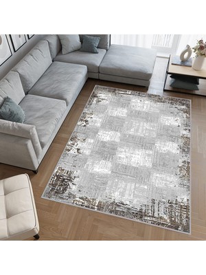 Rovigo Home Dijital Baskı Yıkanabilir Kaymaz Taban Salon Halısı RVG0522
