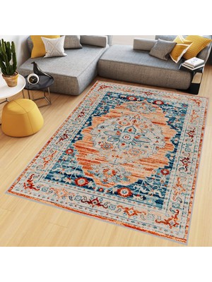 Rovigo Home Dijital Baskı Yıkanabilir Kaymaz Taban Salon Halısı RVG0523
