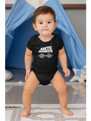 Tişört Fabrikası Arctic Monkeys Siyah Unisex Bebek Body - Zıbın