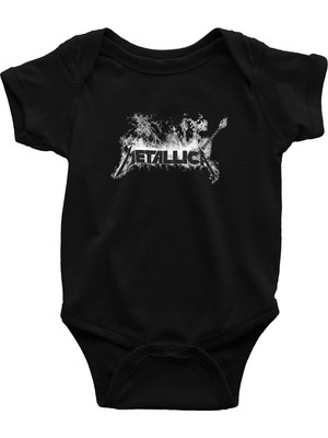 Tişört Fabrikası Metallica Siyah Unisex Bebek Body - Zıbın