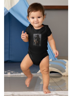 Tişört Fabrikası Avcı Siyah Unisex  Bebek Body - Zıbın